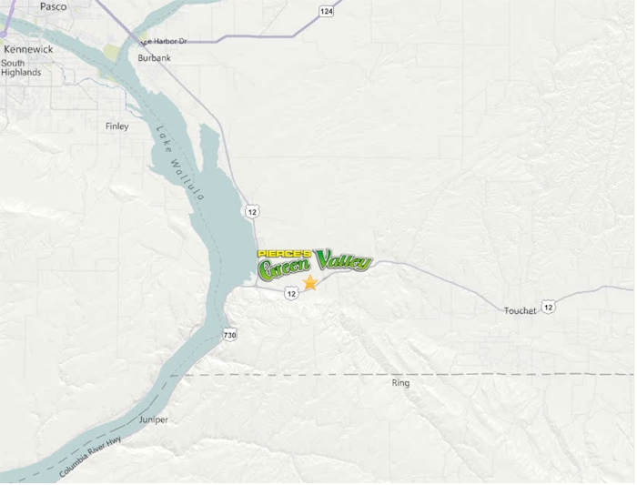 Map of Pierce's Green Valley RV Park